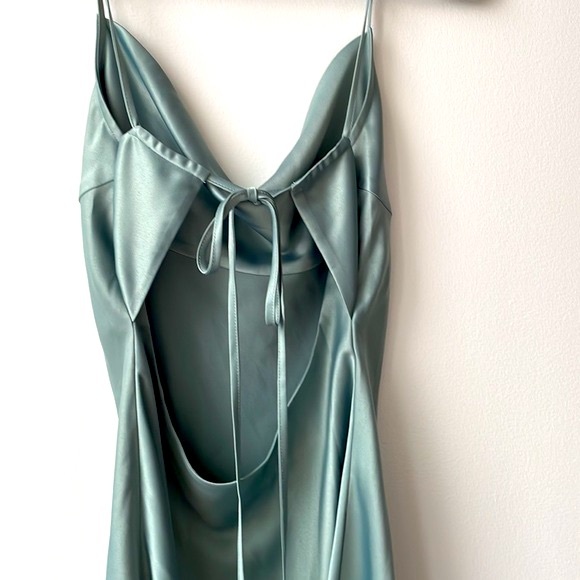 OAK+FORT Cowl Neck Satin Dress - Picture 4 of 6